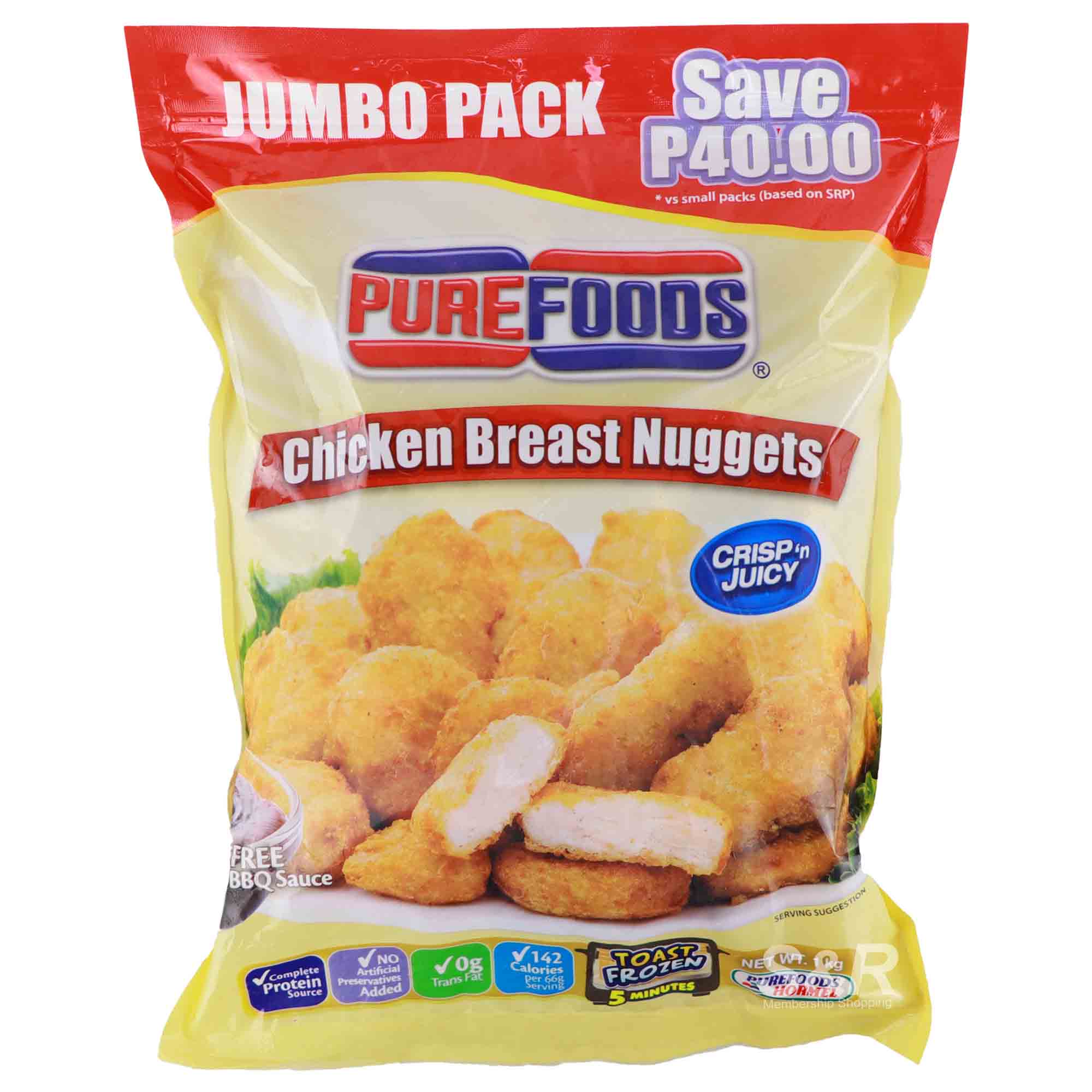 Purefoods Chicken Breast Nuggets 1kg